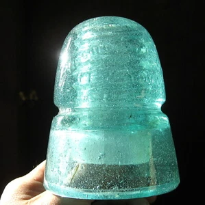 SUPER BUBBLY CD 145 W. BROOKFIELD NEW YORK GLASS INSULATOR. - Picture 1 of 10