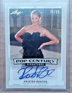 2014 Pop Century KRISTEN RENTON Autograph Silver 25/25  Sons of Anarchy CSI