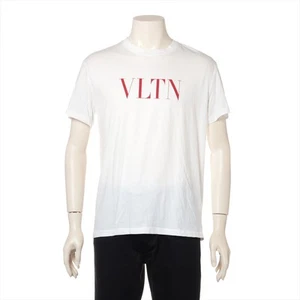 Valentino VLTN logo Cotton T-shirt S Men's White TB3MG07D3V6 - Picture 1 of 6