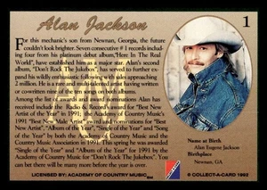 1992 Collect-a-Card Country Classics Music Trading Cards You Pick Choose READ - Picture 1 of 27