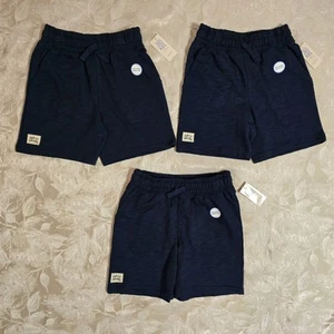 365 Kids Boys Sz 7 FRENCH TERRY SHORTS Blue Navy Pockets/New/Lot of 3/Summertime - Picture 1 of 10