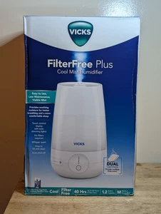 BRAND NEW Vicks Filter Free Plus Cool Mist Humidifier 1.2 Gallon Medium Health - Picture 1 of 8