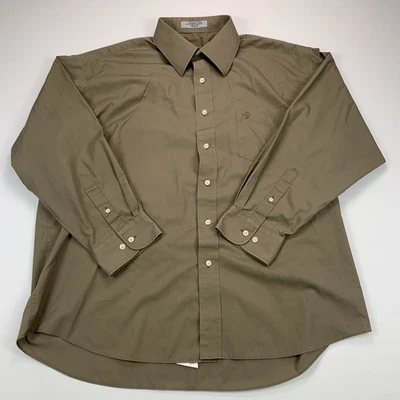 Duck Head Button Down Shirt Mens XL Tan Cotton Poly  Wrinkle Resitant Classic - Image 1 of 4