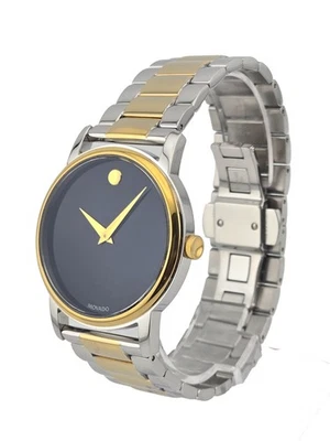 Reloj suizo Movado Museum para hombre esfera negra dos tonos - 2100016 Foto 1 de 4