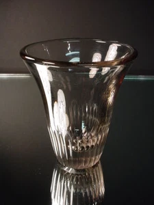Seltene Art Deco Orrefors Smokey Topas Facetten Vase 3096/1 - Bild 1 von 4