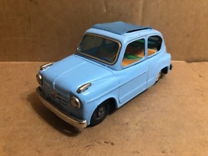 1960s Vintage Cragstan BANDAI Friction Motor Powered FIAT-600 SunRoof Sedan ** - Picture 1 of 9