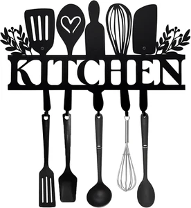 Kitchen Utensil Hanger & Holder - Ideal for Hanging Utensils, Pots - Wall Decor - Picture 1 of 7