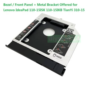2nd HD SSD hard drive caddy For Lenovo Ideapad 110-15ISK 110-15IKB TianYi 310-15 - Picture 1 of 8