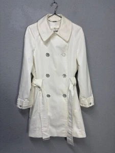 Escada womens ivory trench coat size 36 / Small - Picture 1 of 16