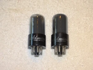 2 x 6SN7gt RCA/Admiral Tubes *Smoked Glasss* Strong  Pair*1948-9*#15 - Picture 1 of 4