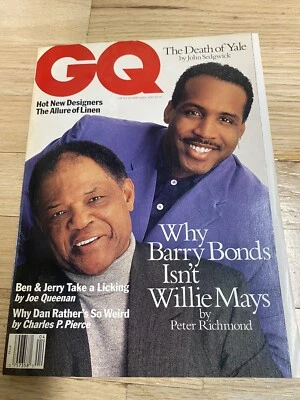1994 GQ magazine / Gentlemen's Quarterly / Ben & Jerry's / Bonds / Mays / Yale - Image 1 of 3