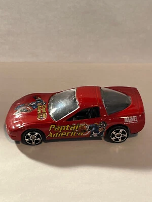 2002 Maisto Chevrolet Corvette Captain America Ultimate Marvel масштаб 1:64 - Изображение 1 из 4