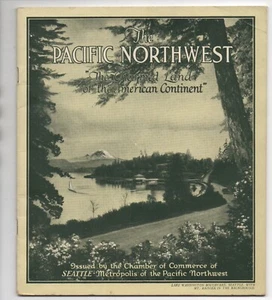Folleto de 1920 con fotos "El noroeste del Pacífico" Cámara de Comercio de Seattle - Imagen 1 de 4