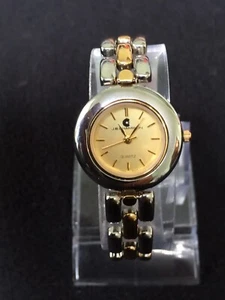 Jb Champion Ladies Watch Gold Face Japan Movement Silver Bezel Stainless Steel - Picture 1 of 8