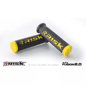 Risk Racing FUSION 2.0 ATV/MTB Grips with Fusion Bonding System (Yellow) 00293 - Imagen 1 de 3