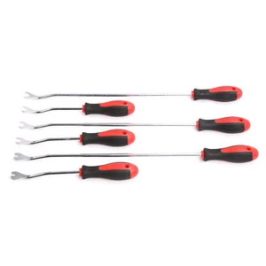6PC CAR DOOR TRIM INTERIOR PANEL REMOVER CLIP REMOVAL LEVER LONG TOOL SET KIT US - Picture 1 of 8