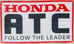Honda ATC 3 Wheeler Trike 3x5ft FLAG BANNER DRAPEAU MAN CAVE GARAGE Tri Z - Imagen 1 de 1