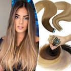 Clearance Tape In Remy Human Hair Extensions 60Pcs Thick Full Skin Weft Balayage