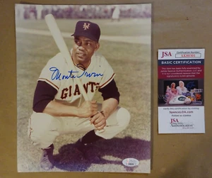 Autographed Monte Irvin Signed 8"x10" Photo MLB NY Giants James Spence JSA COA - Picture 1 of 9
