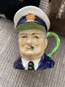 Winston Churchill Collectable Burleigh Ware Toby Jug 8cm Excellent Condition - Picture 1 of 4