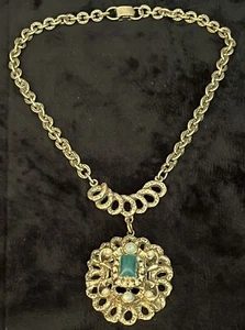 Stunning Antique Pendant Necklace 16” - Bild 1 von 18