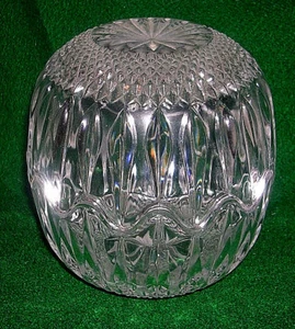 VINTAGE WEXFORD CUT STYLE CRYSTAL COVERED CANDY DISH BON BON BOWLS 4.75" - Picture 1 of 7