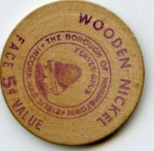 Wooden Nickle: Borough of Norristown - Picture 1 of 2