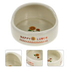  Hamster Food Bowl Ceramics Pet Water Feeder Floor Feeding Dish Holder