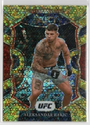 2021 Panini Select UFC Aleksandar Rakic Gold Prizm Disco /10 - Image 1 of 2