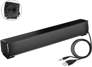 USB 3 W x 2 hauts-parleurs PC via 3,5 mm avec son dynamique pour hauts-parleurs - Photo 1 sur 6