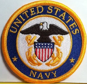 Parche de hierro para coser emblema de hombro de la Marina de los Estados Unidos - Imagen 1 de 1