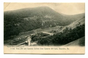Shamokin, PA. Goss Hill and Cameron coal colliery, c.1905. Rotograph card. - Picture 1 of 2