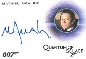 2015 James Bond Archives A273 Mathieu Amalric As Dominic Greene AUTOGRAPH Card!