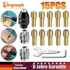 Mandrino trapano serraggio rapido keyless ottone per Dremel 4000 3000 300 200 100 8200 DE - Foto 1 di 7