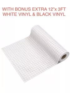 Vinyl Transfer Paper Tape 12'' X 50' Roll + Bonus Adhesive 12”x3 FT Rolls - Picture 1 of 2