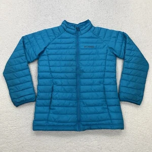 Columbian Omni Heat Jacket Girls Large 14-16 Blue Full Zip Puffer Youth Coat - Picture 1 of 12