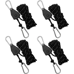 1-8x 1/8 In 4mm Adjustable Ratchet Ropes Reflective Cord Tent Canopy Guide Rope - Picture 1 of 8