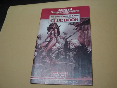 Commodore AD&D DARK QUEEN OF KRYNN CLUE BOOK, DRAGONLANCE PC, Amiga, Macintosh - Image 1 of 4
