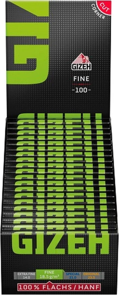 Gizeh Black Fine Magnet Kurzes Papier - 20 x 100 Blättchen (411110035)