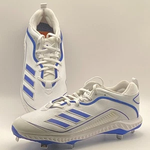 Herren Adidas Icon 6 Bounce Vatertag Baseball Stollen weiß/blau Gr. 14 GZ0453 - Bild 1 von 8