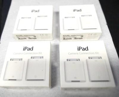 4X,NEW Apple iPad Camera Connection Kit A1362 A1358 SD Card & USB,30-pin Adapter - Image 1 of 4
