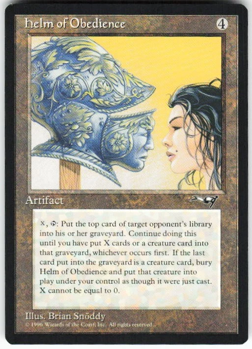 Helm of Obedience R MTG Alliances 163 NM/M - Image 1 of 2