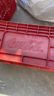 Винтажная пластиковая бутылка для хранения Coca Cola красный ящик - Изображение 1 из 3