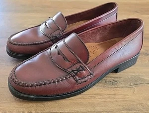 Bass Weejuns Women's Leather Penny Loafers Katherine II (0804) Burgundy 7.5W EUC - Picture 1 of 22
