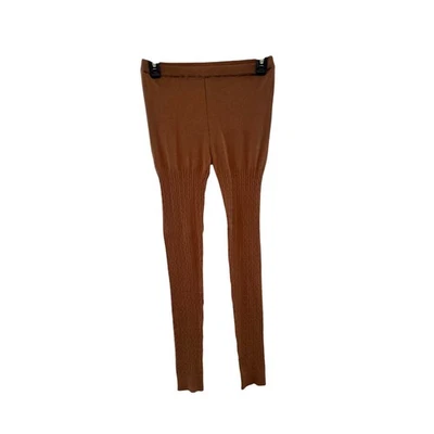 Leggings HUE Tejido Acanalado Marrón S/M Foto 1 de 4