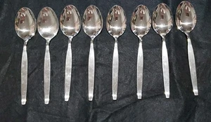 Community Stainless Oneida Frostfire Spoons Set Of 8 - Picture 1 of 5