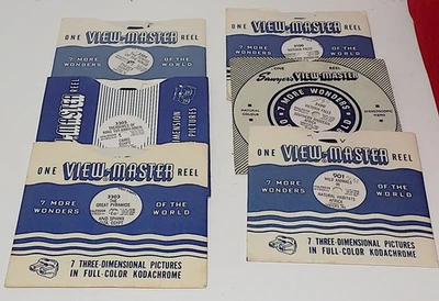 Asstd Vintage View-Master Sets of Africa x 6 inc 3 Egypt, 2 Rhodesia + Another - Image 1 of 3