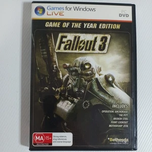 Fallout 3 Game of the Year Edition w/ Manual Windows PC Video Game DVD Free post - Picture 1 of 6