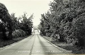 Highway 47 Morris Illinois RPPC Real Photo Postcard Vintage - Picture 1 of 4