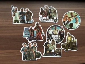 8 Stück GTA Grand Theft Auto Sticker Aufkleber - Bild 1 von 2